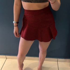 Plaid skort ZARA